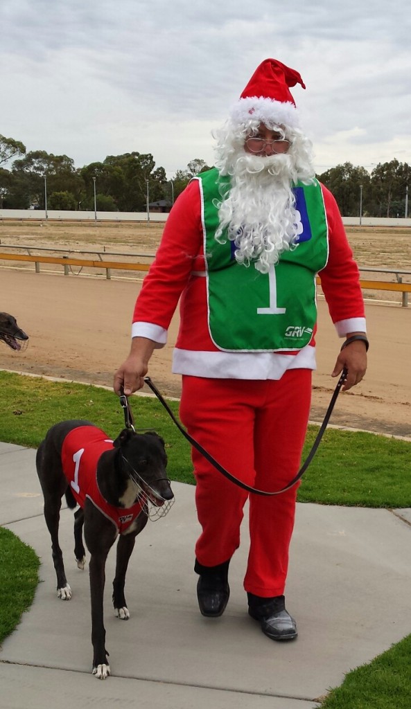 Santa and his dog