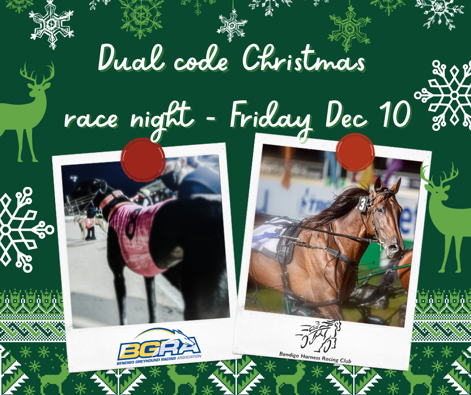 Dual code Christmas Race night facebook post